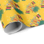 Gelbe Kwanzaa Geschenkpapier (Rolleneckpunkt)