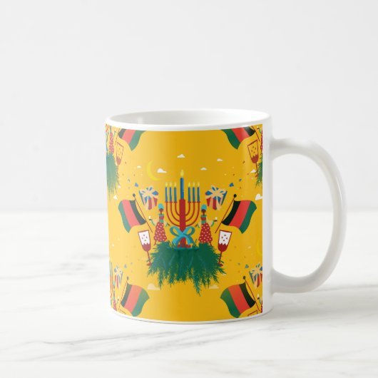 Gelbe Kwanzaa Kaffeetasse (Rechts)