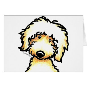 Gelbe Labradoodle Kunst