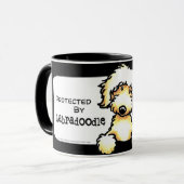 Gelbe Labradoodle-Paare Tasse (Vorderseite Links)