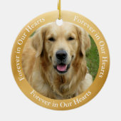 Gelbe Labrador Angel Art Custom Keramik Ornament (Hinten)