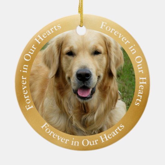 Gelbe Labrador Angel Art Custom Keramik Ornament (Hinten)