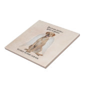 Gelbe Labrador Angel Tile Fliese (Seite)