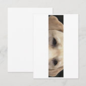gelbe Labrador Augen Dankeskarte (Vorne/Hinten)