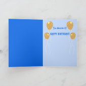 Gelbe Labrador Birthday Pawty Karte (Innenseite)