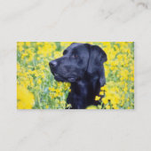 gelbe Labrador-Blumen Visitenkarte (Rückseite)