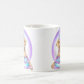 Gelbe Labrador Cake Face Birthday Kaffeetasse (Mittel)