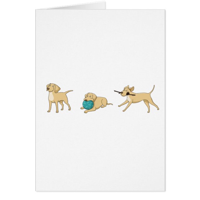 GELBE LABRADOR CARTOON 2 (Vorne)