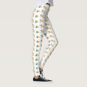 GELBE LABRADOR CARTOON 2 LEGGINGS