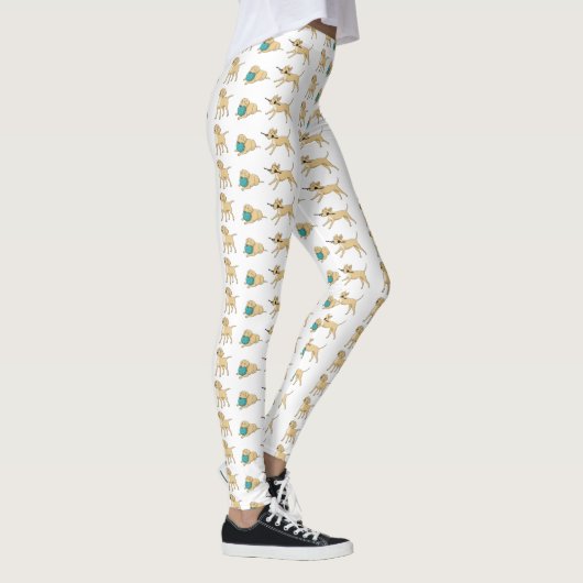 GELBE LABRADOR CARTOON 2 LEGGINGS (Rechts)