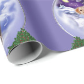 Gelbe Labrador Christmas Globe Geschenkpapier (Rolleneckpunkt)