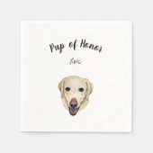 Gelbe Labrador Cocktail Napkins Serviette (Vorderseite)