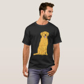Gelbe Labrador Design T-Shirt (Vorne ganz)