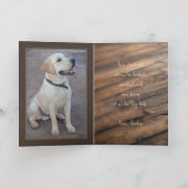 Gelbe Labrador Dog Vater Vatertag Karte (Innenseite)