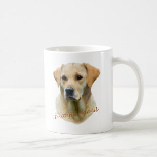 Gelbe Labrador Faitheid Kaffeetasse