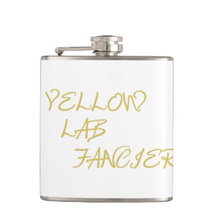 gelbe Labrador Fantasy Flachmann