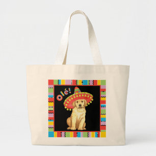 Gelbe Labrador Fiesta Jumbo Stoffbeutel