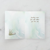 Gelbe Labrador fühlen sich nach der Operation mit  Karte (Innenseite)