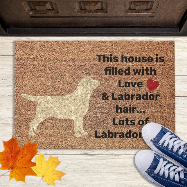 Gelbe Labrador Funny Hund Rustic Coir Eintrag Labr Fußmatte (Von Creator hochgeladen)