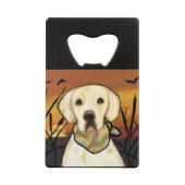GELBE LABRADOR GELDBEUTEL FLASCHENÖFFNER (Vorderseite)