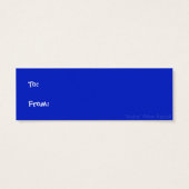 Gelbe Labrador - Geschenkmarke - "Archie" (Rückseite)