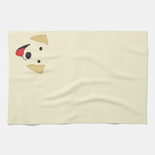 gelbe Labrador Geschirrtuch (Horizontal)