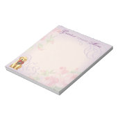 Gelbe Labrador Herzstück Mama Notizblock (Rotiert)