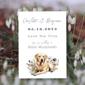 Gelbe Labrador Hund Hochzeit Speichern Sie die Dat Save The Date