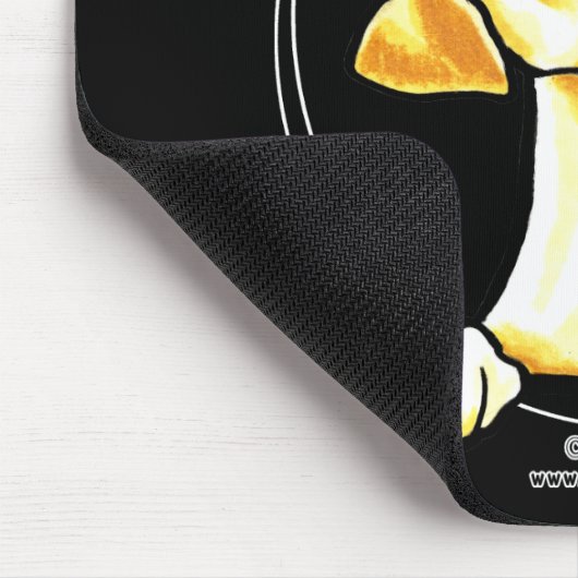 Gelbe Labrador ist alles über mich Mousepad (Ecke)