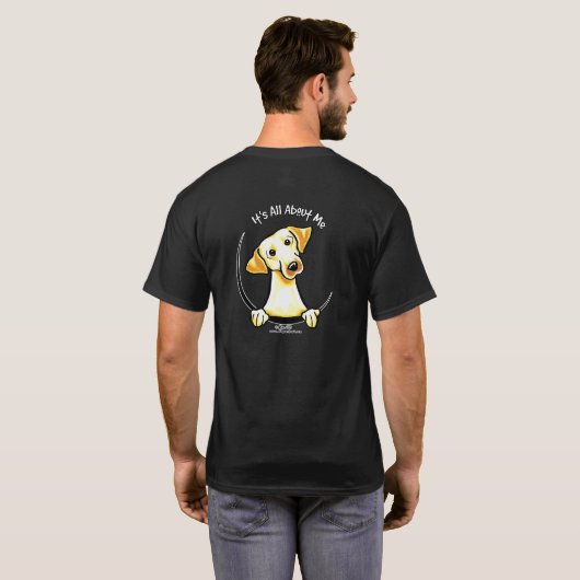 Gelbe Labrador ist alles über mich T-Shirt (Schwarz voll)