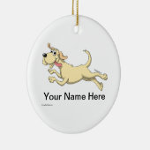 Gelbe Labrador Keramik Ornament (Rechts)