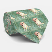 Gelbe Labrador Krawatte (Gerollt)