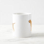 Gelbe Labrador - Labrador Retriever Rasse Silhouet Kaffeetasse (Mittel)