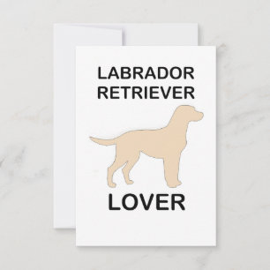 gelbe Labrador Liebhaber Dankeskarte