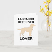 gelbe Labrador Liebhaber Karte (Gelbe Blume)
