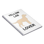 gelbe Labrador Liebhaber Notizblock (Rechte Seite)