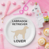 gelbe Labrador Liebhaber Pappteller (Party)