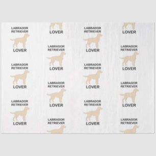 gelbe Labrador Liebhaber Seidenpapier