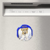 Gelbe Labrador Magnet (In Situ (Geschirrspüler))