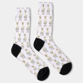 Gelbe Labrador Mama (Labrador Retriever Mama) Nied Socken (Rechts)