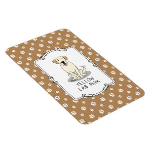 Gelbe Labrador Mama Labrador Retriever Mama Niedli Magnet