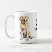 Gelbe LABRADOR MAMA Niedlich Stilvolle Haustiere H Kaffeetasse (Links)
