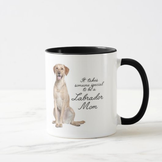 Gelbe Labrador Mama Tasse (Rechts)