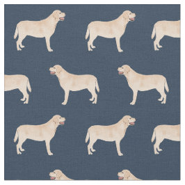 Gelbe Labrador-Marine Stoff