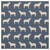 Gelbe Labrador-Marine Stoff (Muster)