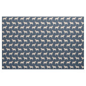 Gelbe Labrador-Marine Stoff (Fat Quarter (45,7 x 55,9 cm))