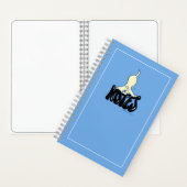 Gelbe Labrador Notes Blue Custom Notizblock (Innen)