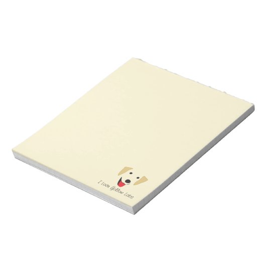 Gelbe Labrador Notizblock (Rotiert)