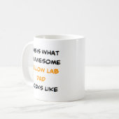 gelbe Labrador Papa, phantastisch Kaffeetasse (Vorderseite Links)