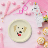 gelbe Labrador Pappteller (Party)